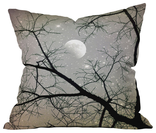 Deny Designs Shannon Clark Silver Sky Outdoor Throw Pillow