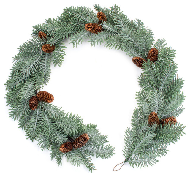 Pine Garland, 2Piece Set Traditional Wreaths And Garlands by