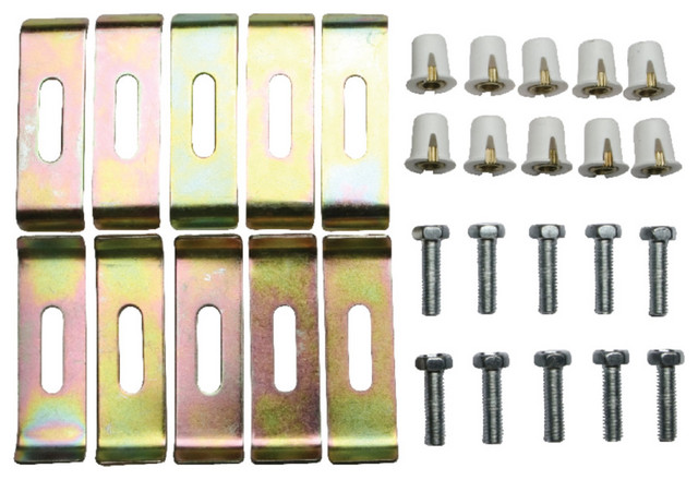 Kingston Brass KUHDWR10 10 Pieces Undermount Clip for Stainless Steel Sink