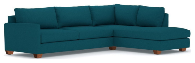 Apt2B Tuxedo 2-Piece Sectional Sofa, Biloxi Blue, Chaise on Right