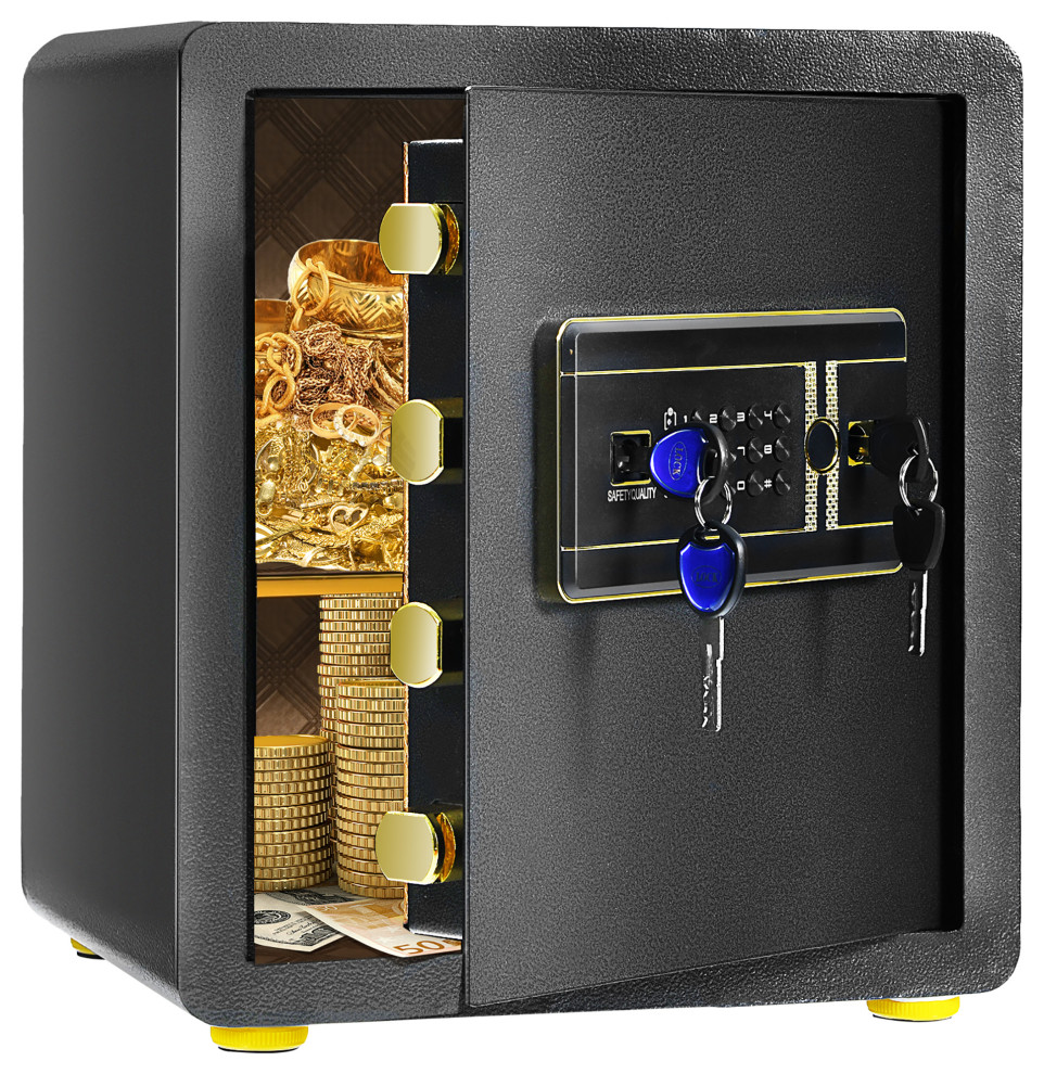 Costway 1.25 Cu Ft Electronic Digital Security Safe Box W/ Keypad & Key