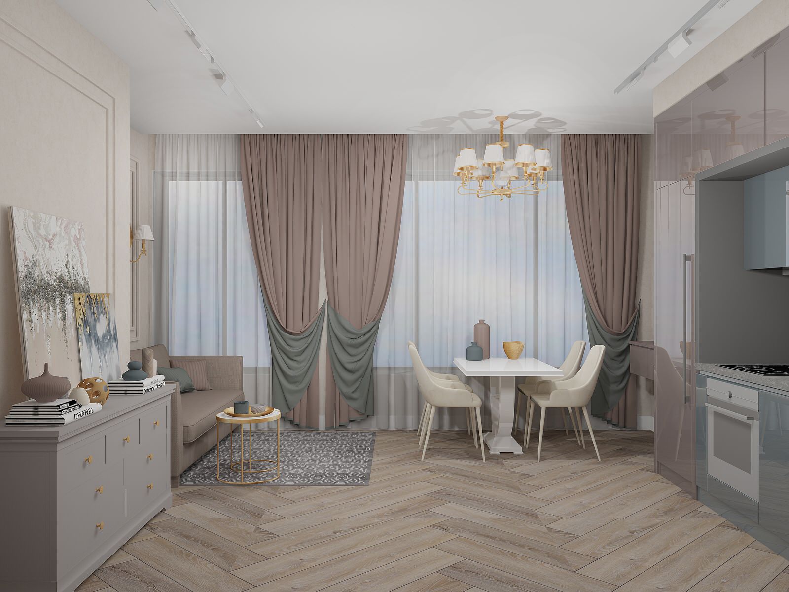 Квартира современная классика