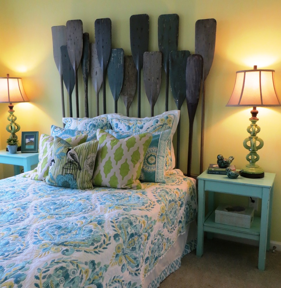 Inspiration for a beach style bedroom in DC Metro.