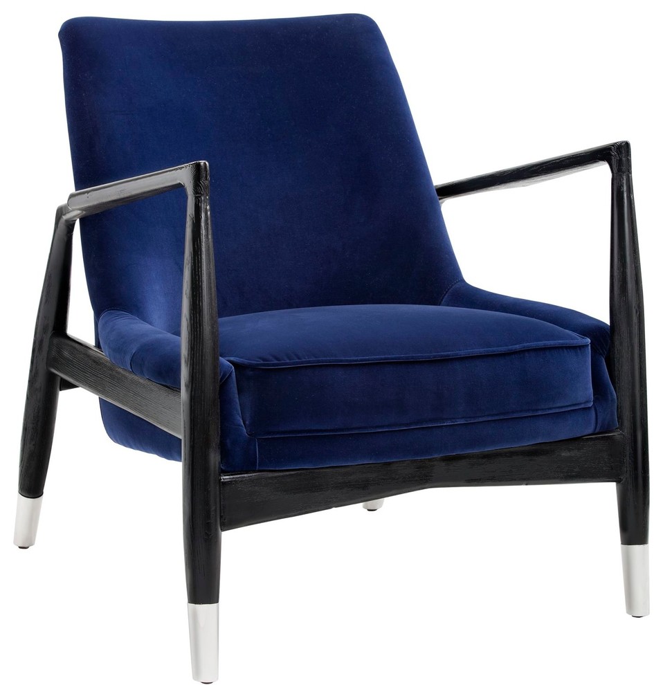 Sunpan Club Collection Frisco Armchair Fabric Midcentury