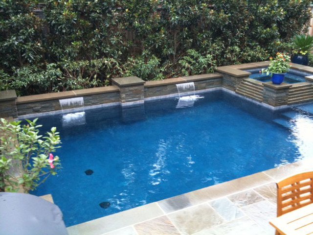 Rectangular modern-pool