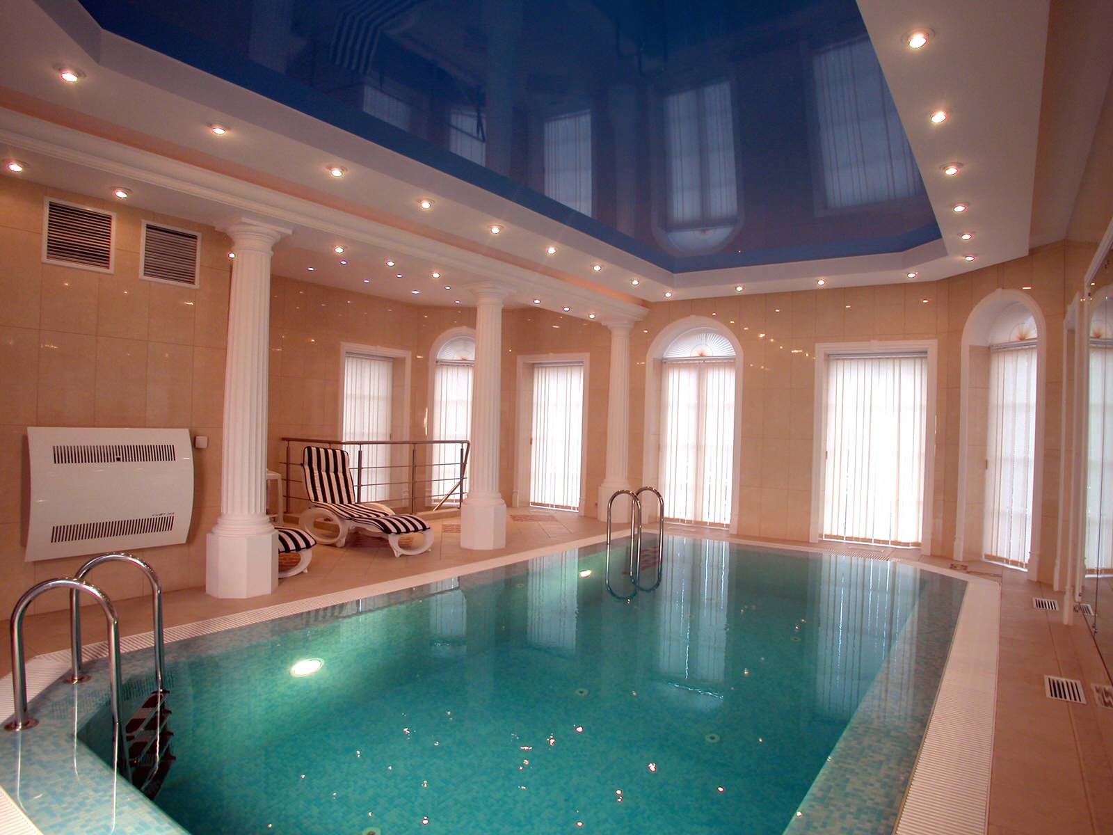 Дизайн интерьера частного бассейна