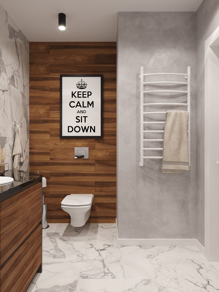 ЖК  Лазурные небеса. Гостевой санузел.