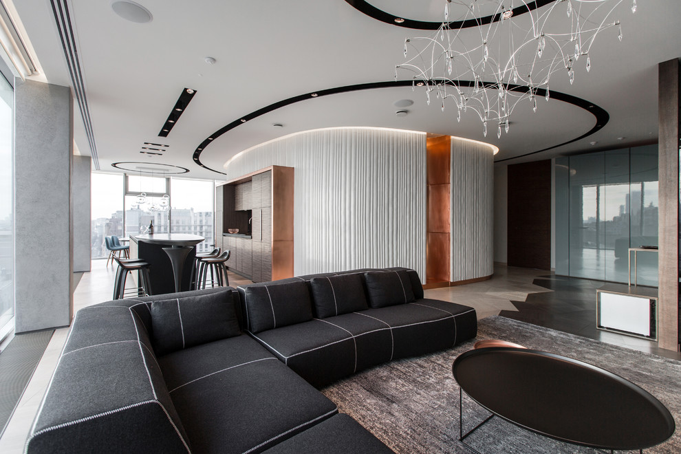 Общий вид из зоны гостиной