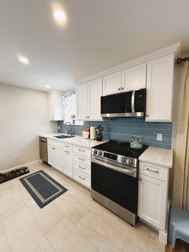 Balanced Blue Kitchen