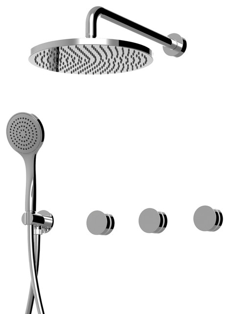 Myring Concealed Shower Head With Hand-Shower