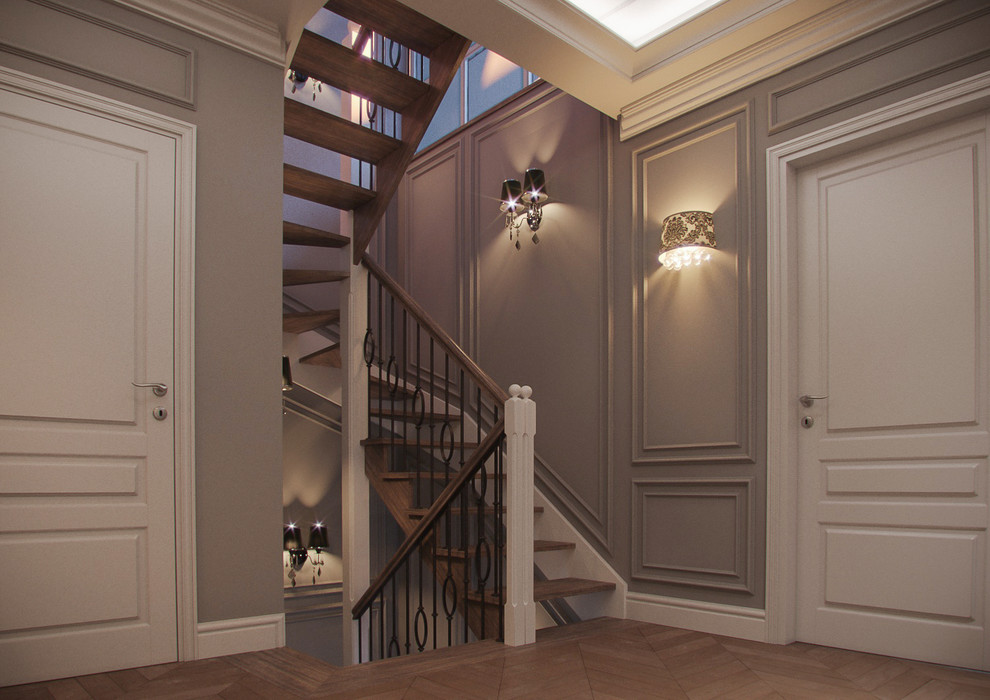 3х уровневая квартира в стиле современная классика