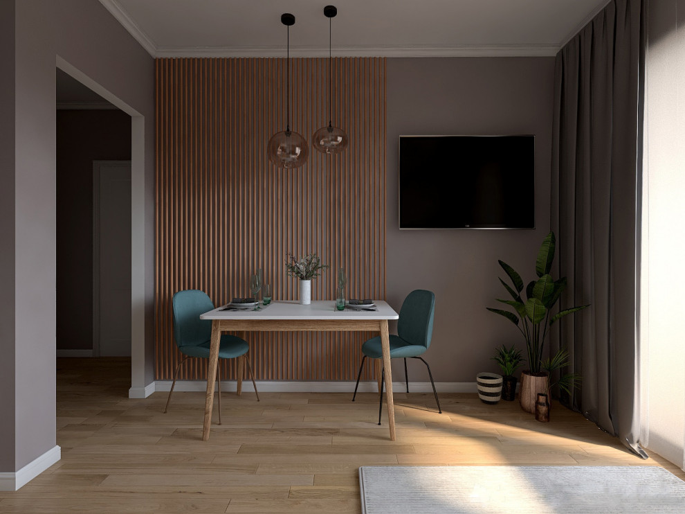 кухня-гостиная в ЖК Охта Хаус