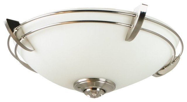 Craftmade Elegance Bowl Light Kit Brushed Polished Nickel