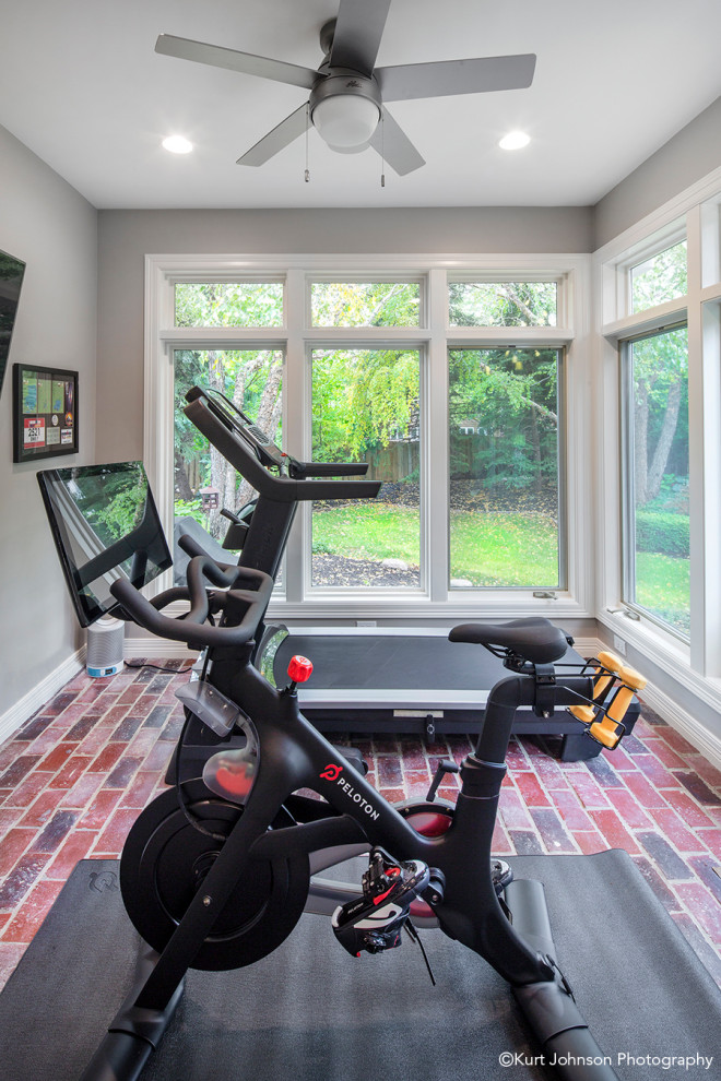 Design ideas for a home gym in Omaha.