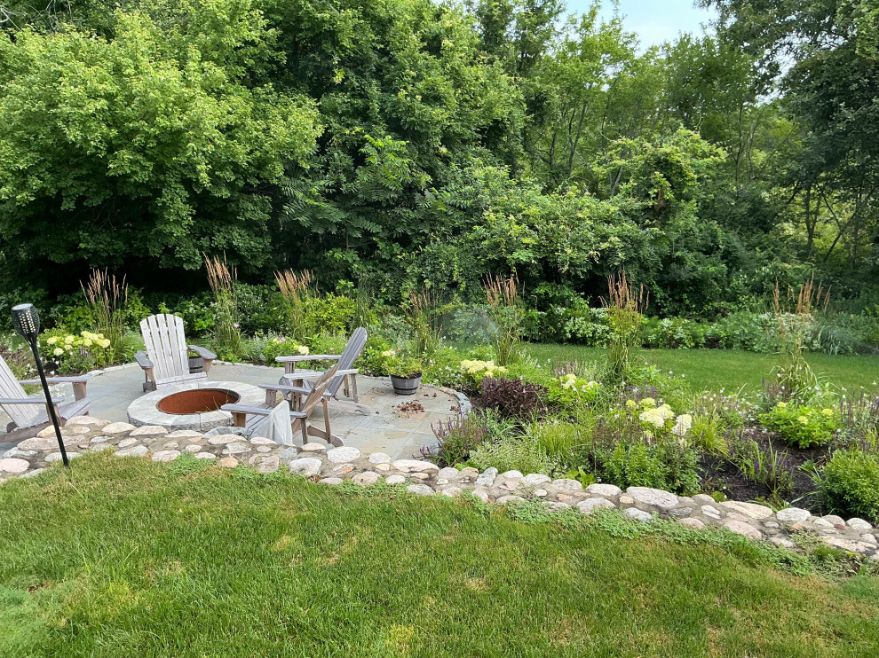 Patio - transitional patio idea in Boston