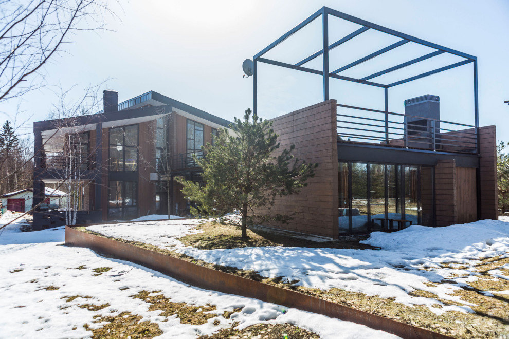 Загородный жилой дом 250 кв.м в стиле Шале.