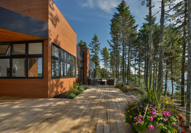 Custom Home in Chester Nova Scotia contemporary-terrace