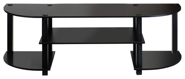 Furinno Turn-S-Tube Wide TV Entertainment Center Espresso//Black 11058EX//BK New