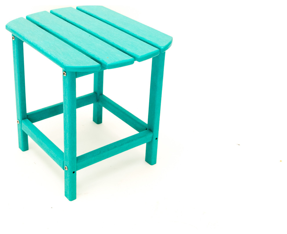 Corona 18" Recycled Plastic Side Table Contemporary Outdoor Side
