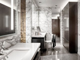 Contemporary Bathroom by b+g design inc.