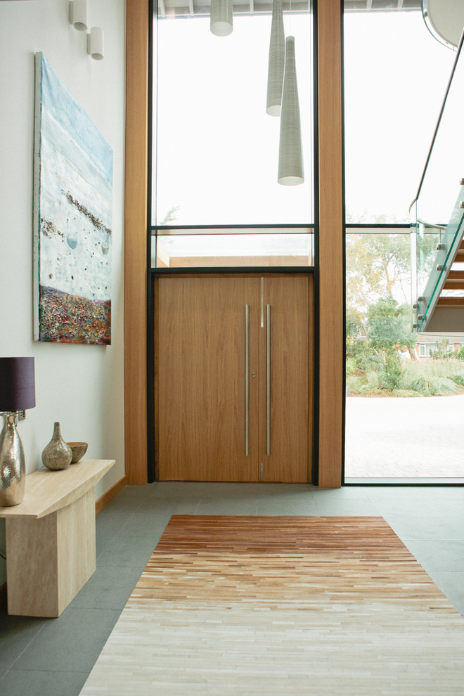 Riverside Residence, Entrance Hall - Contemporary - Entrance - Devon ...
