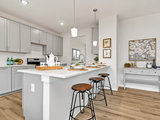 Transitional Kitchen by Sanctuary Staging and Styling, LLC
