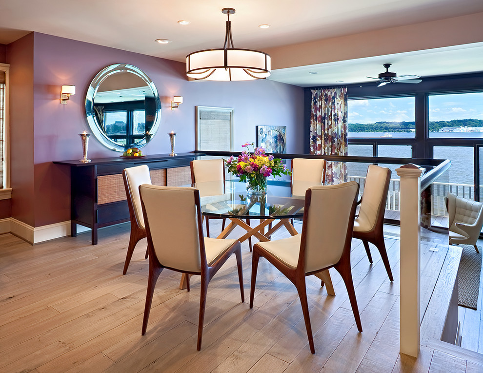 Photo of a contemporary dining room in Philadelphia.