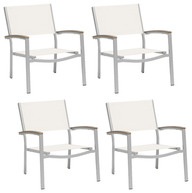 Paphos Chat Chair Contemporary Outdoor Lounge Chairs by Oxford Garden