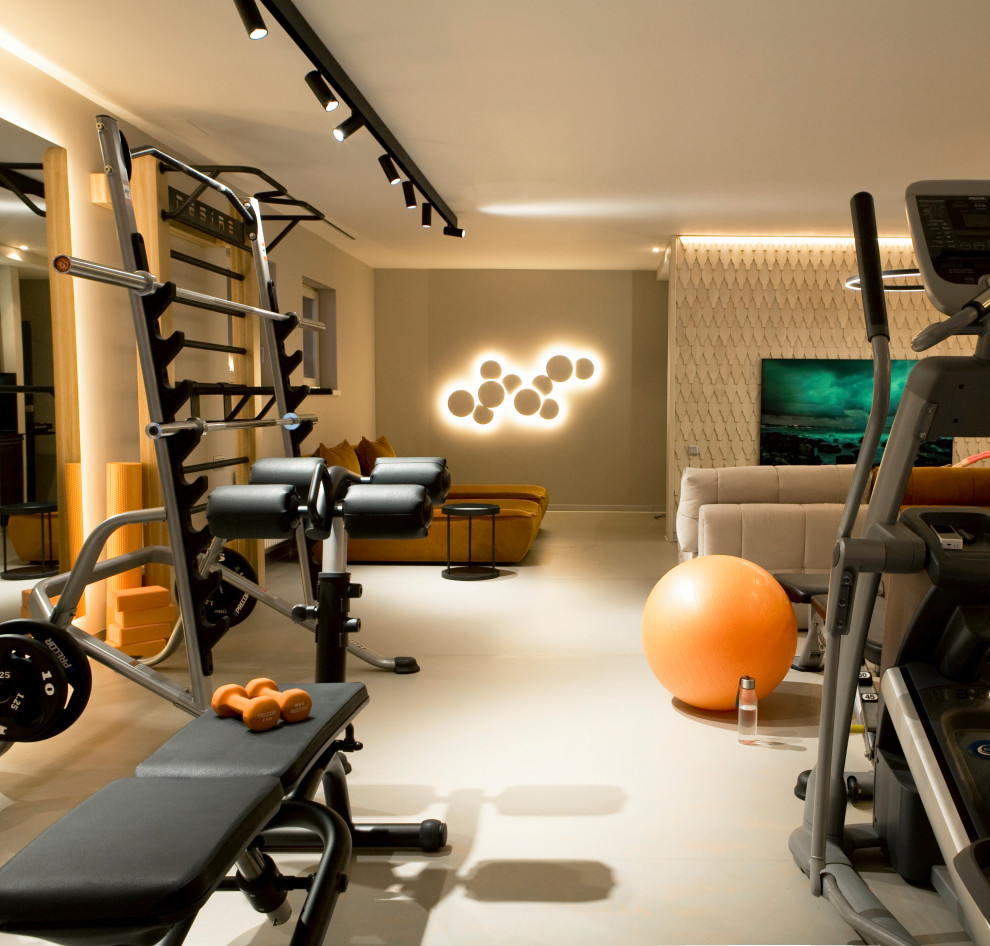 Домашний фитнес с лаунж-зоной