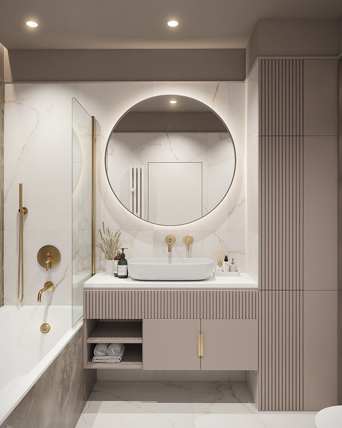 Элегантная современная трехкомнатная квартира