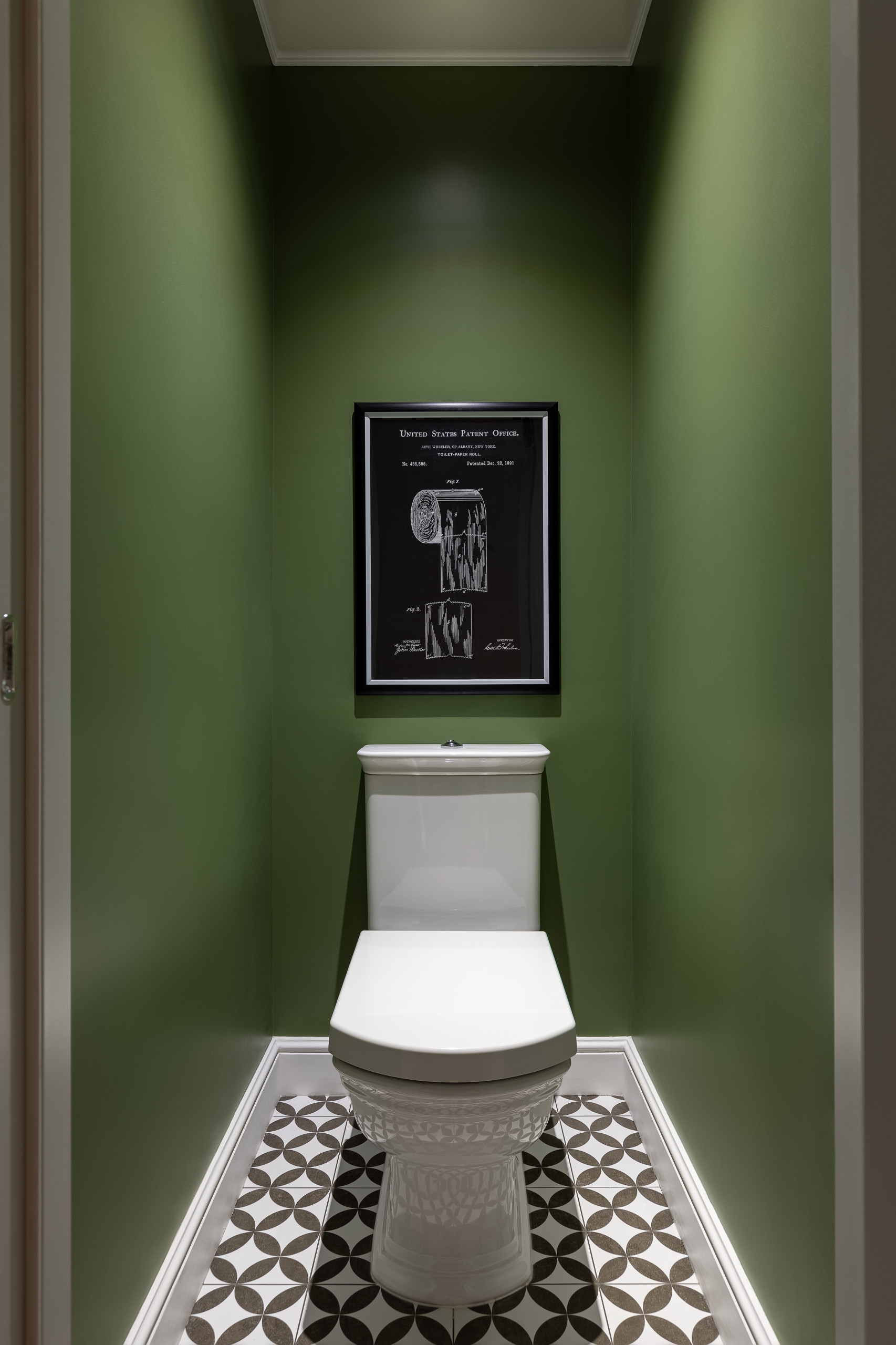 Зеленый туалет дизайн