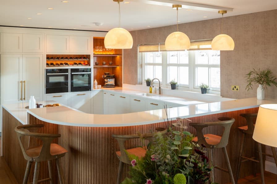 Design ideas for a modern kitchen in Devon.