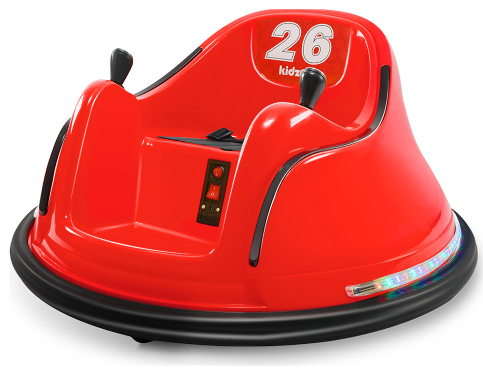 Race #00-99 6V Kids Toy Electric Ride On Bumper Car ASTM-certified, Red
