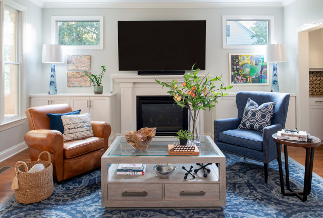 How To Decorate A Coffee Table Houzz, How To Decorate A Living Room Side Table