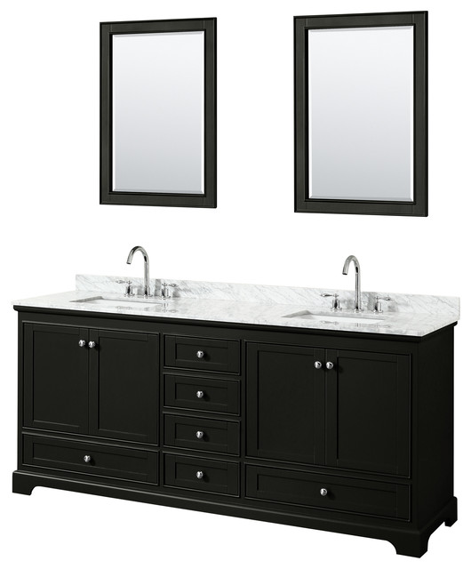 80 inch Double Bathroom Vanity Transitional Bathroom Vanities And