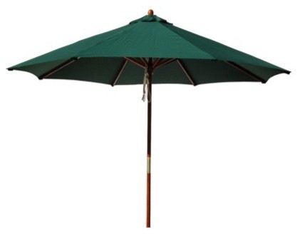 Round Pulley Patio Umbrella, Green