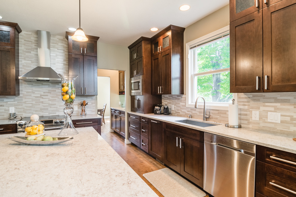 Inspiration for a transitional kitchen remodel in Denver