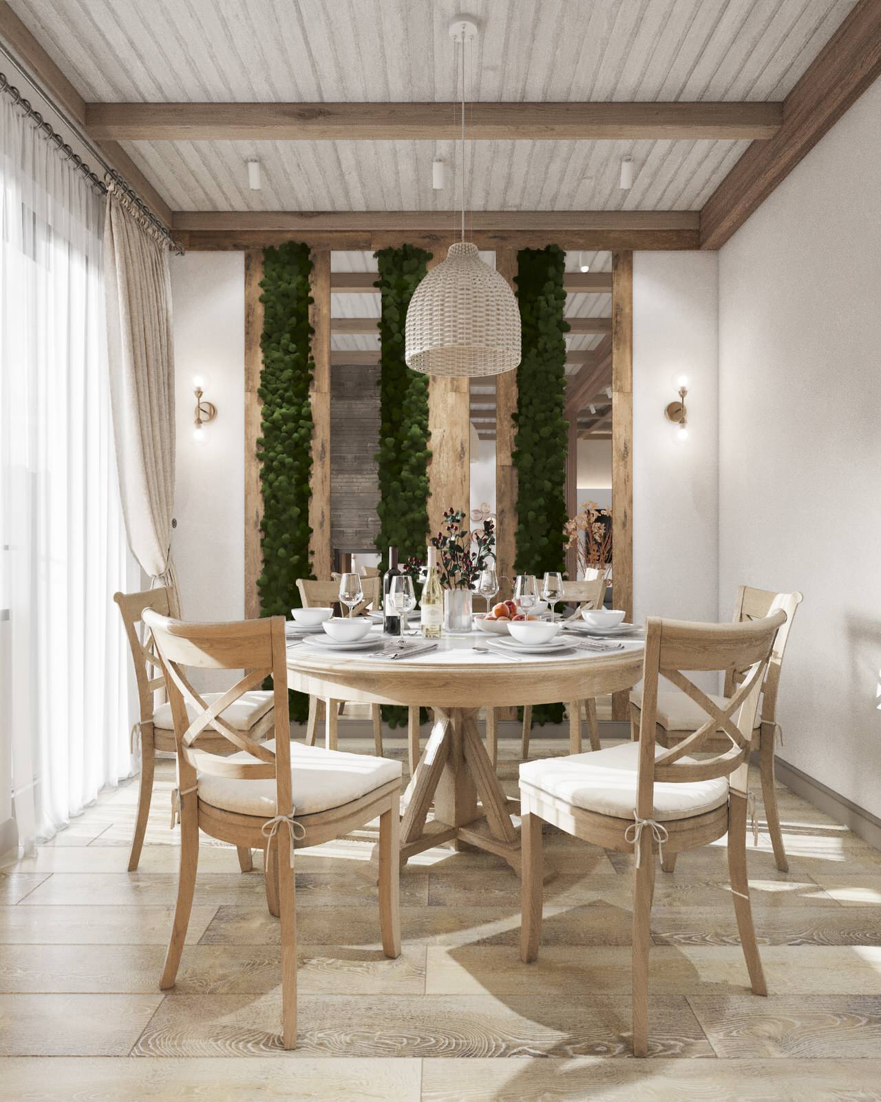 Загородный дом в стиле кантри 1-ый этаж