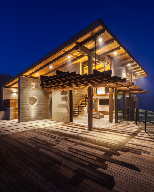 pool house contemporary-exterior