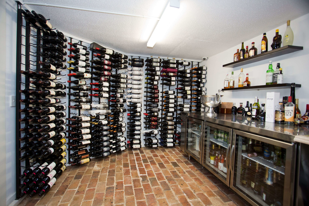 Modern wine cellar in Sydney.