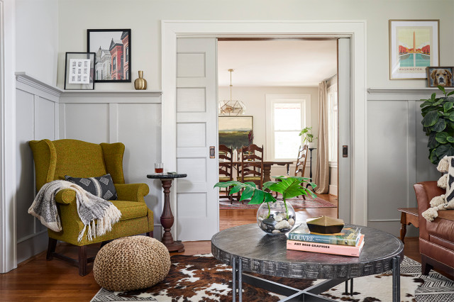 Roanoke Four Square Reimagined fusion-living-room