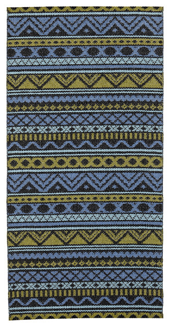 Plant Woven Vinyl Rug, 70x210 cm