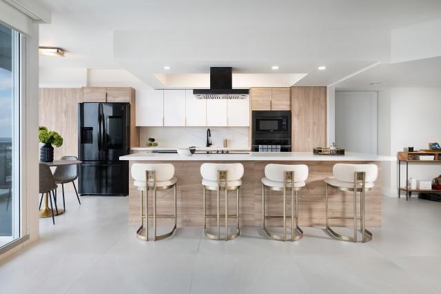 Aventura Condo contemporary-kitchen
