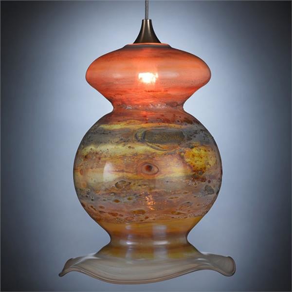 Vase Blown Glass Pendant Light