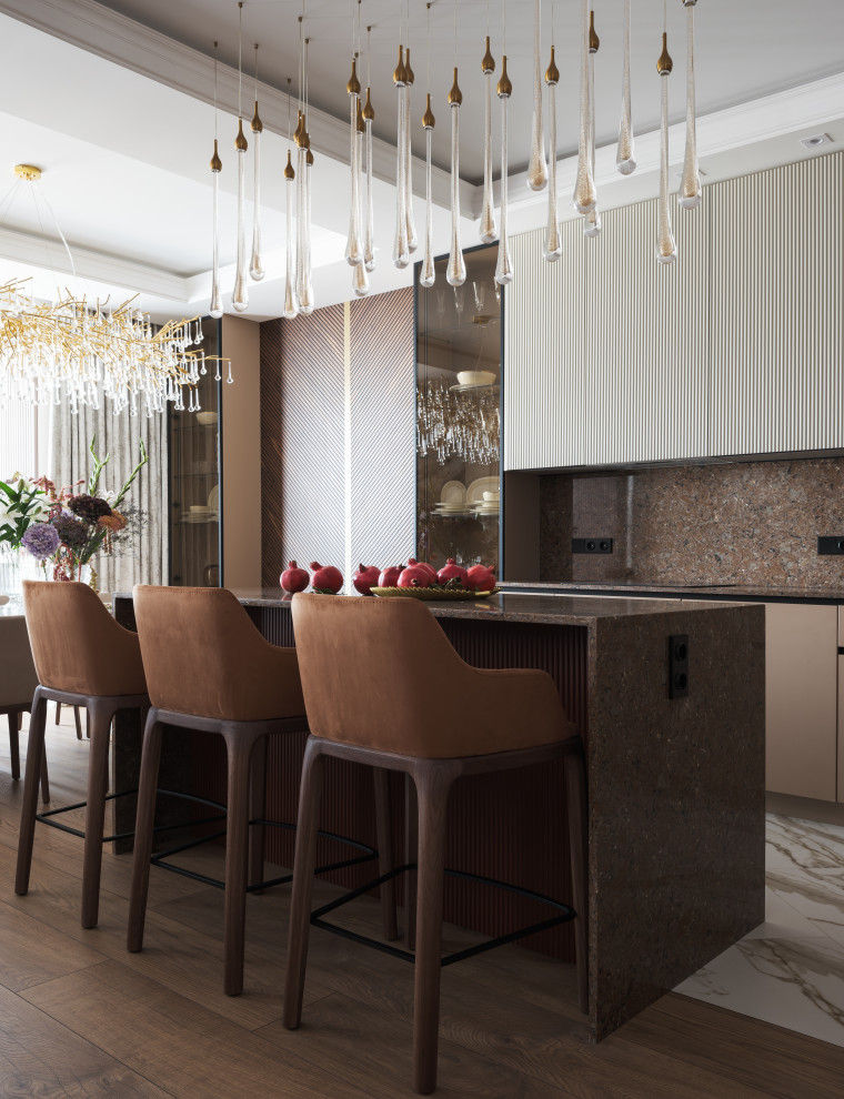 Реализация современной четырехкомнатной квартиры площадью 170 м²