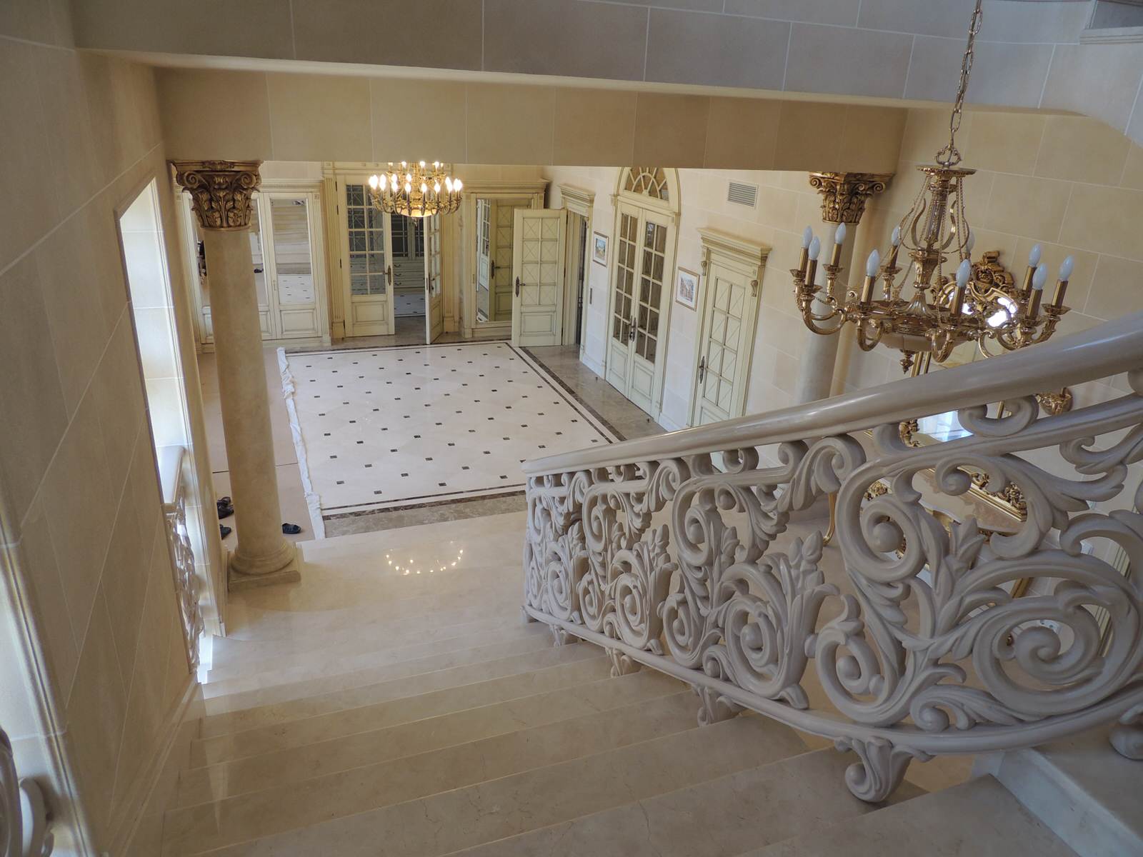 Лестница из искусственного камня