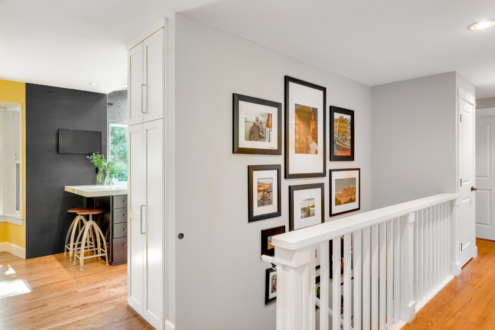Inspiration for a transitional hallway remodel in Seattle