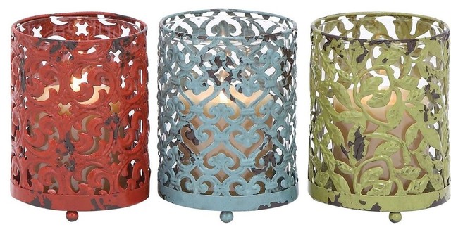 Candle Holder with Long Lasting Construction - Set of 3