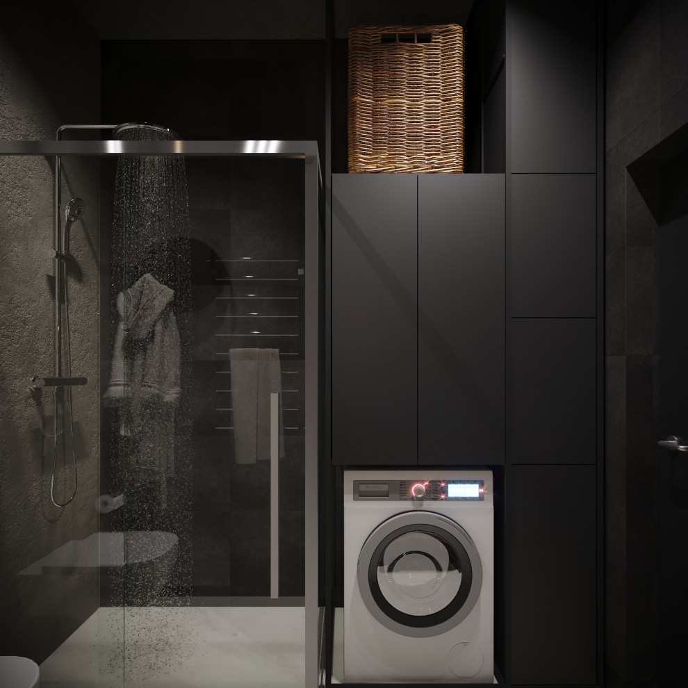 Интерьер квартиры в индустриальном стиле для холостяка