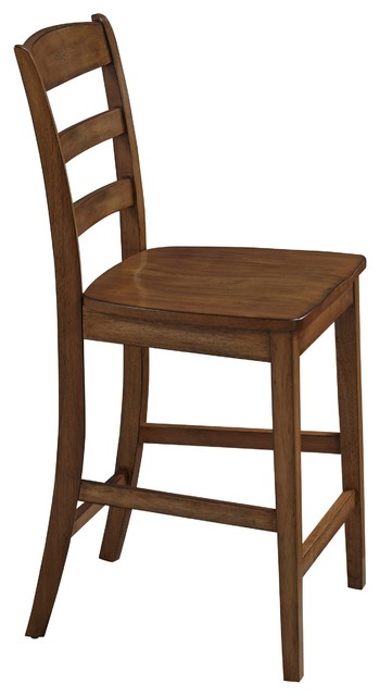Counter Stool in Oak Finish